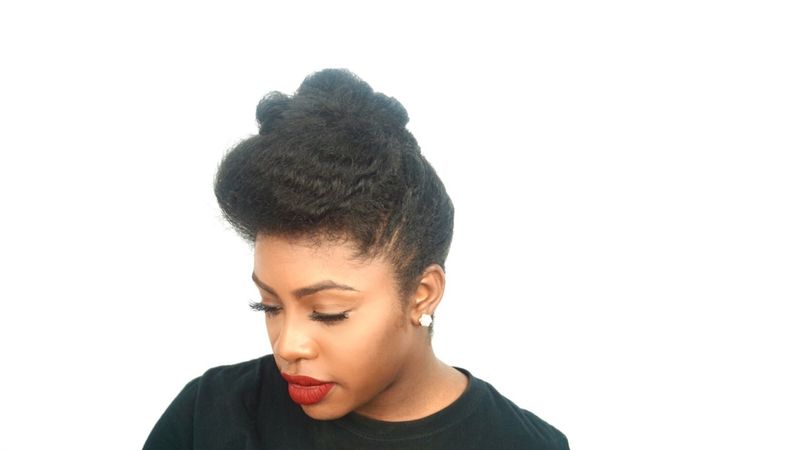 Twisted Pompadour Bun