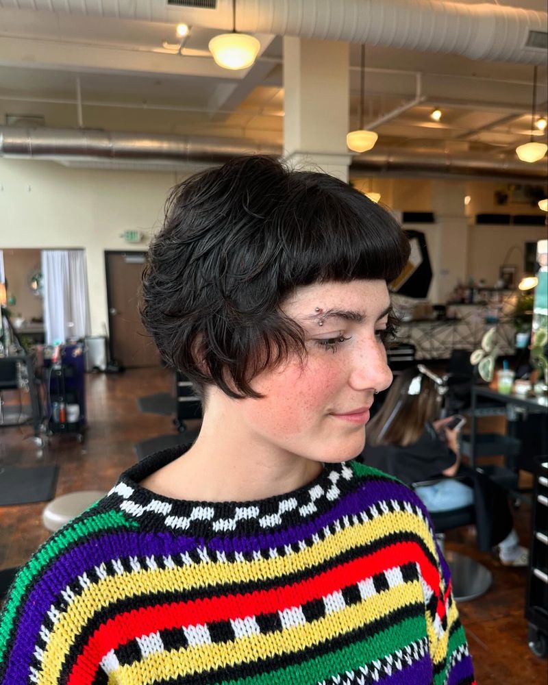 Tousled Crop with Baby Bangs