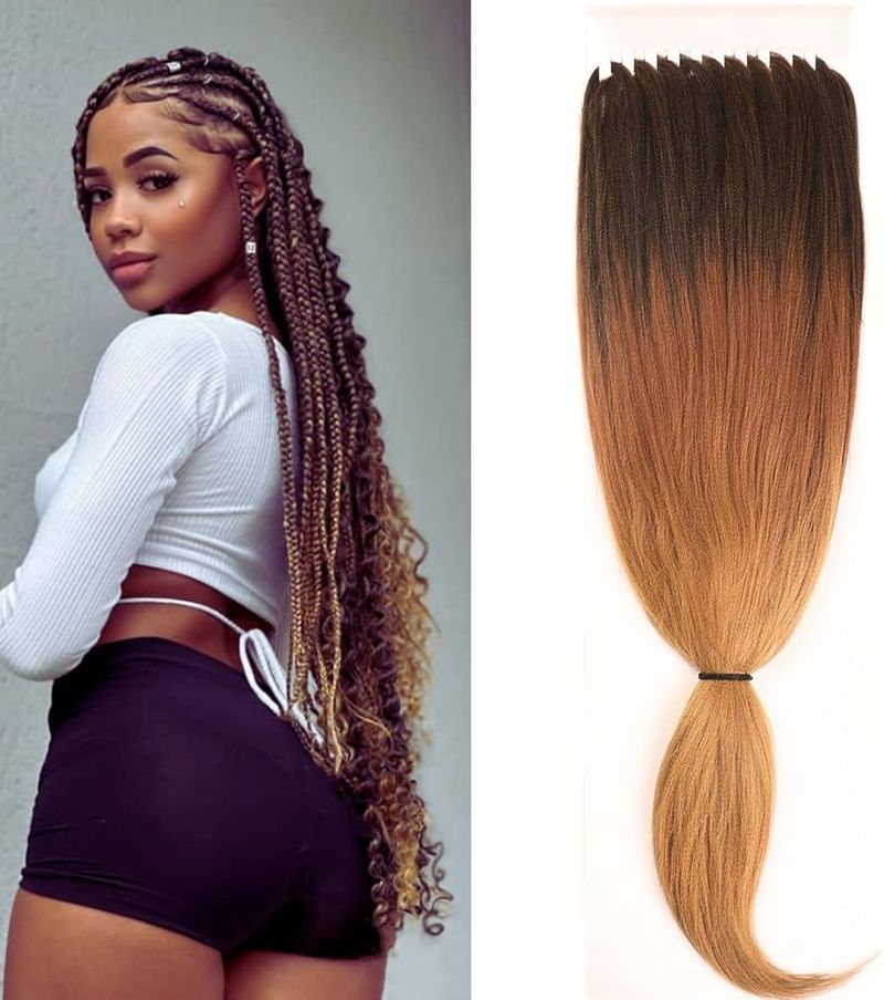 Ghana Braids with Ombré Effect