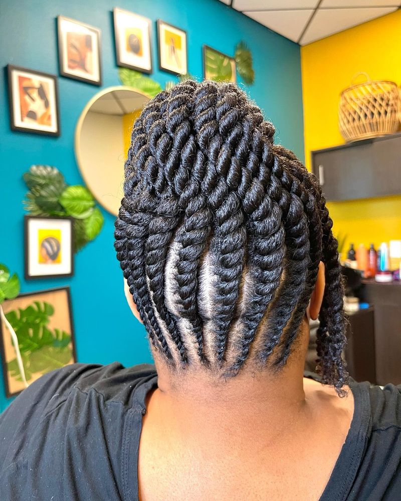 Flat-Twisted Updo
