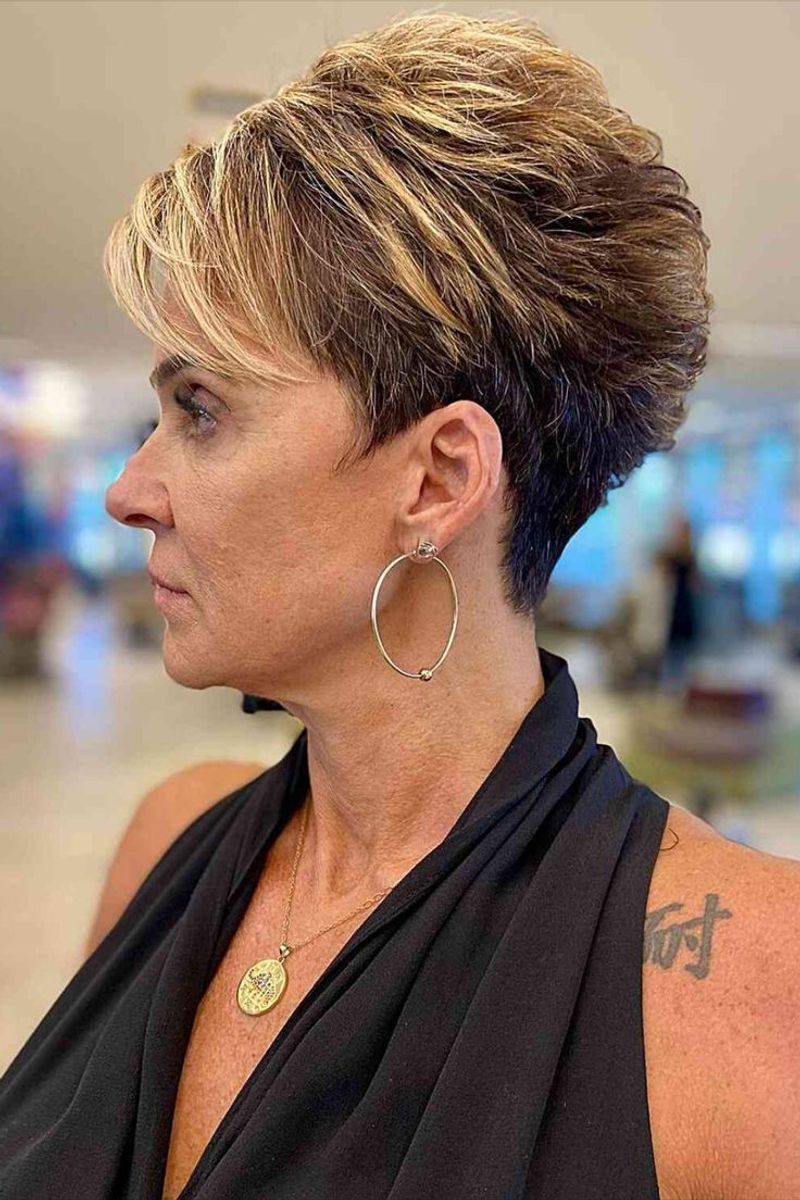 Tapered Pixie with Long Crown