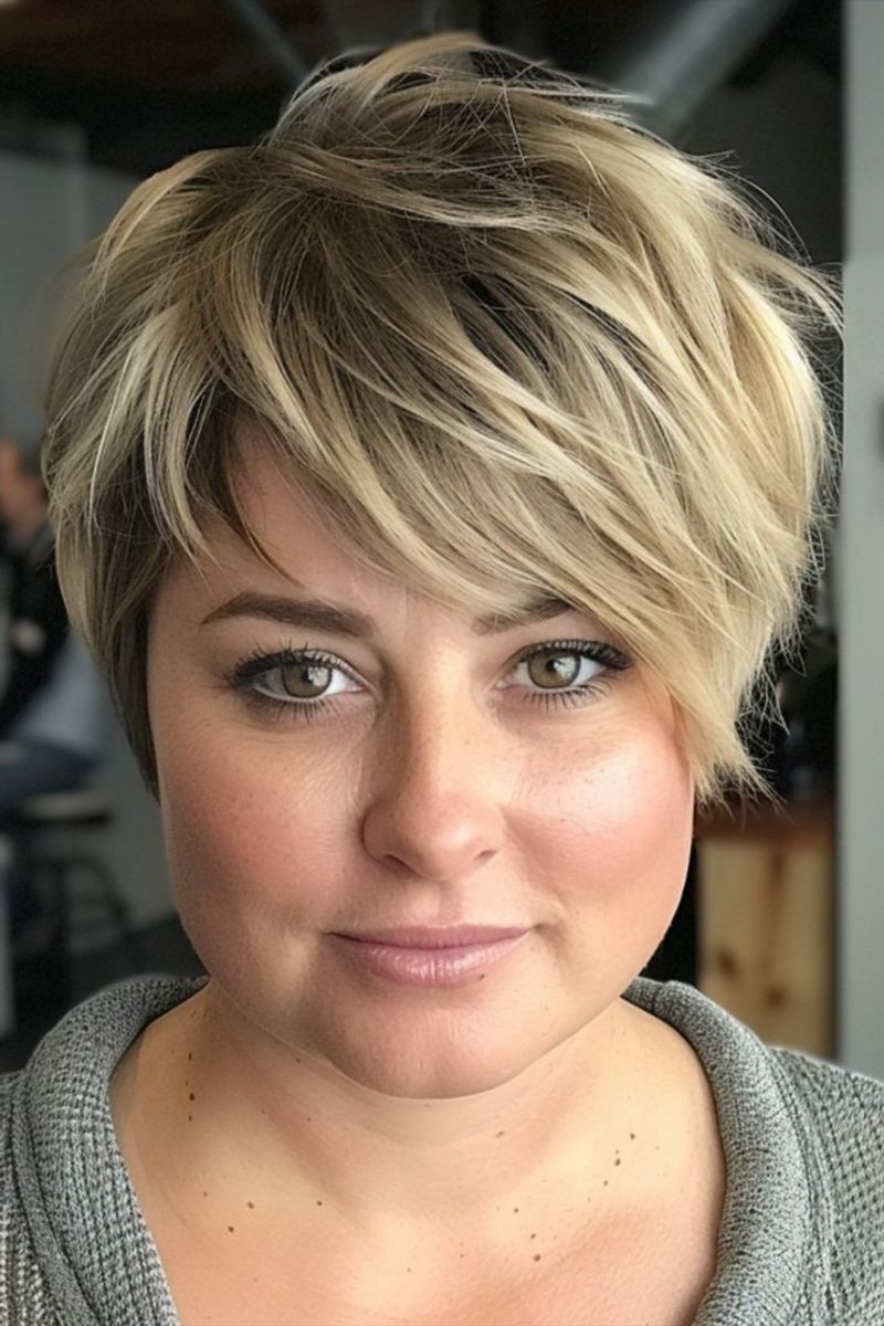 Textured Crop with Feathered Fringe