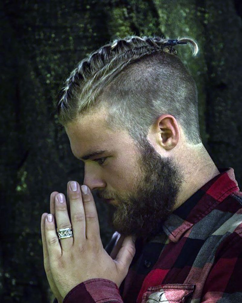 Viking-Inspired Undercut Braid