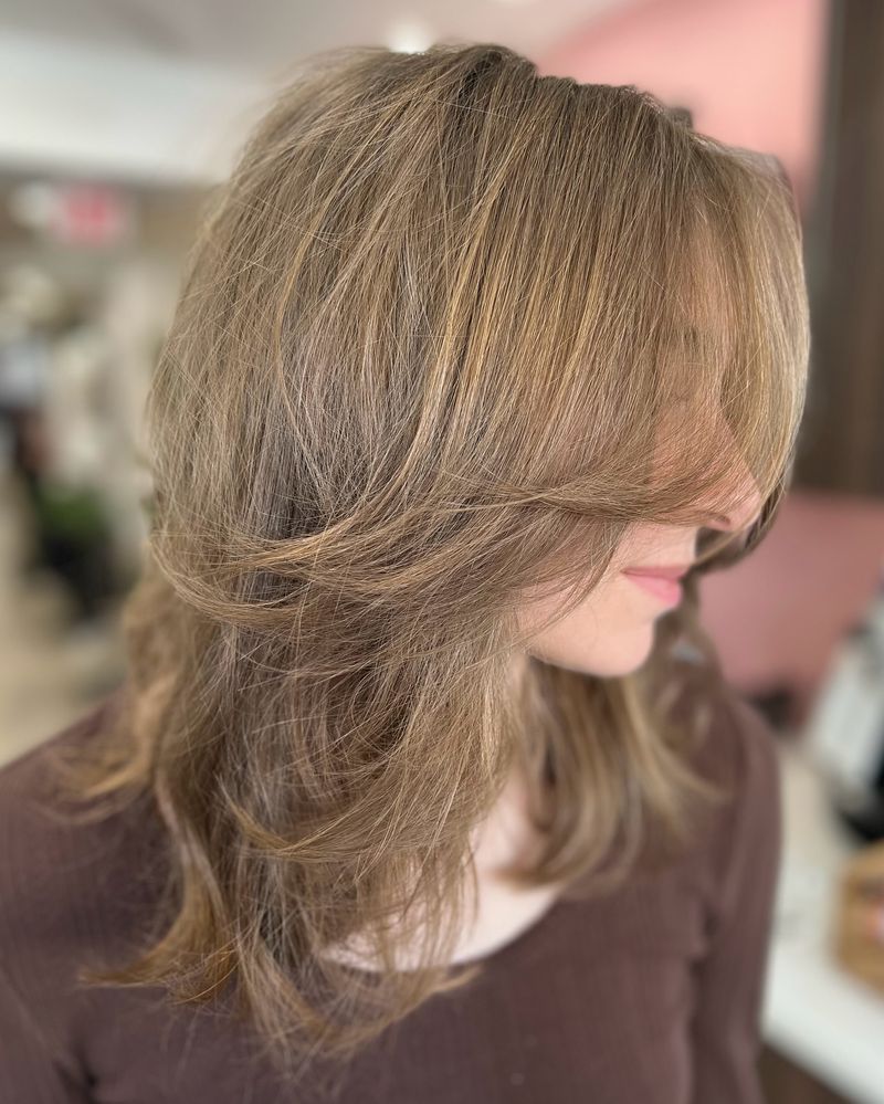 Feathered Mid-Length Cut