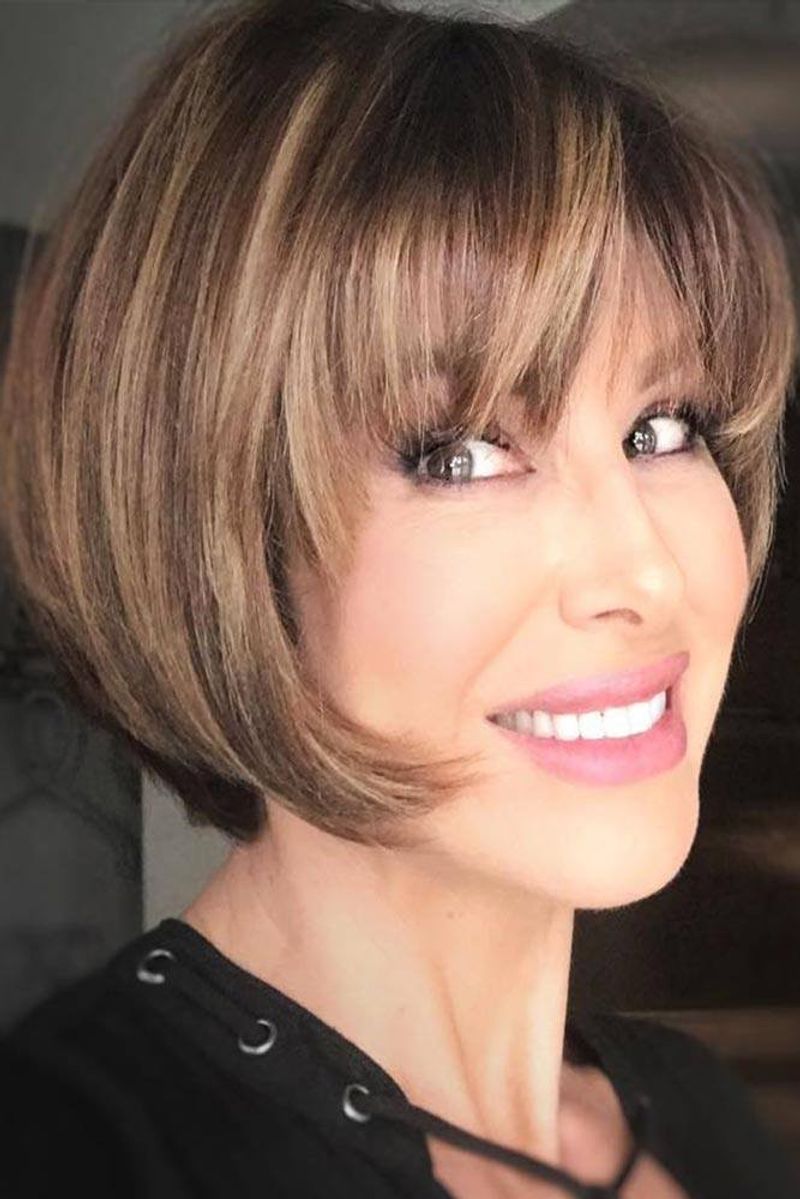 Short Layered Cut With Wispy Fringe