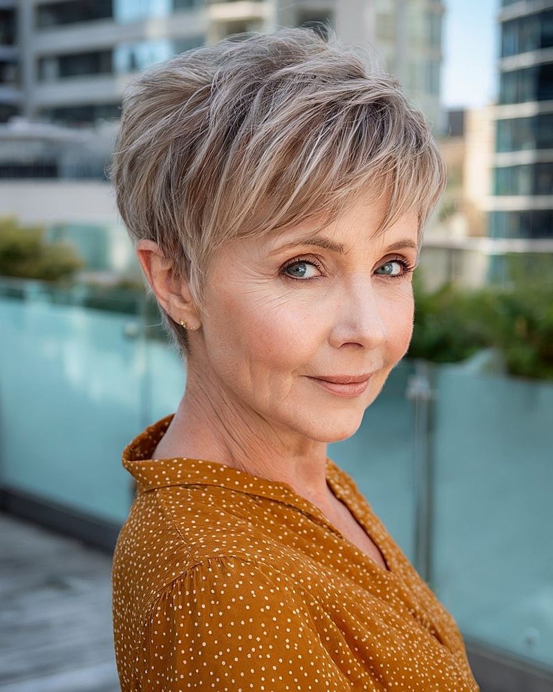 Choppy Pixie with Feathered Crown