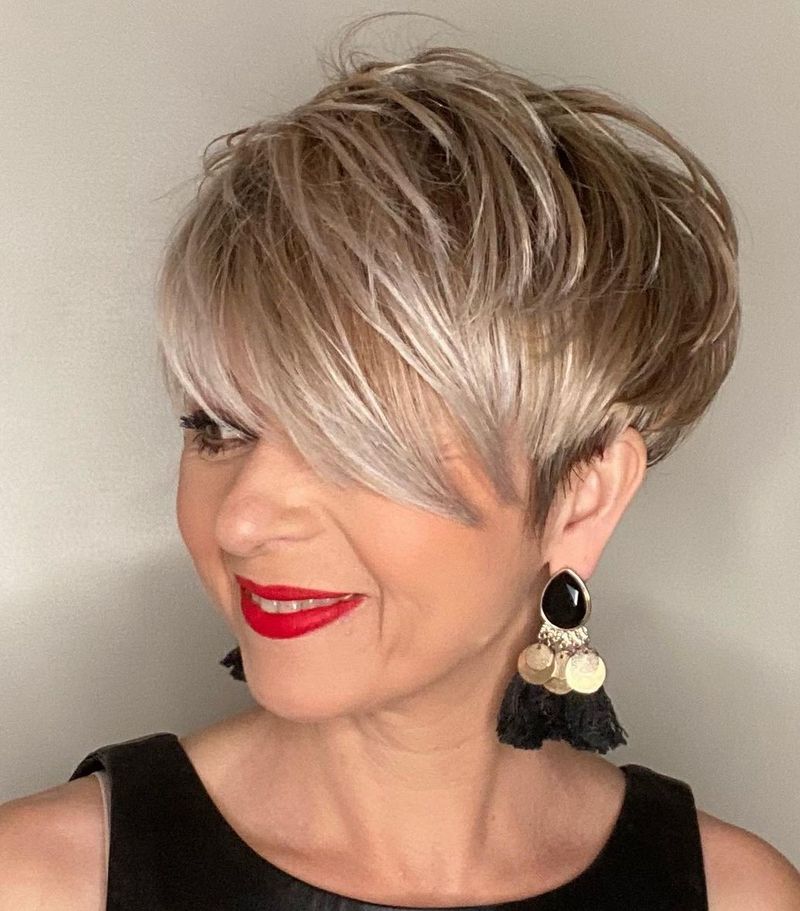 Choppy Pageboy with Side Fringe