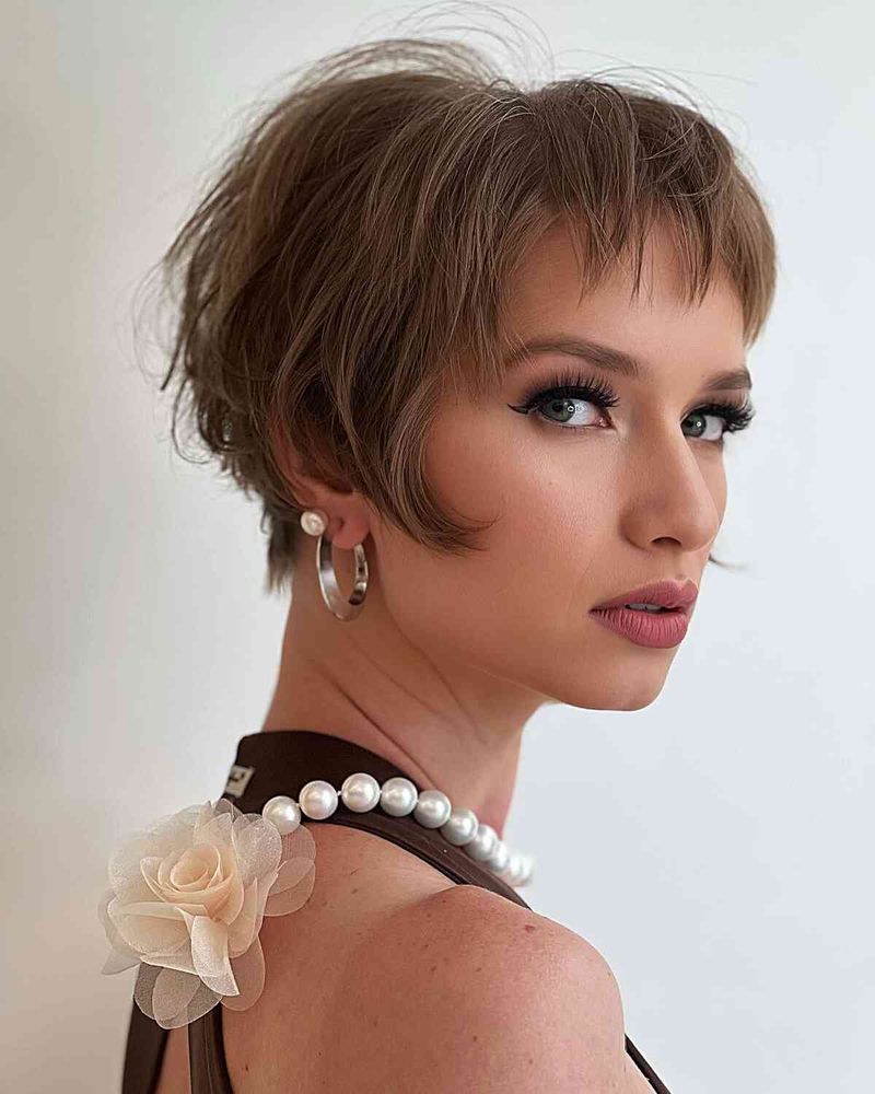 French Girl Crop with Micro-Bangs