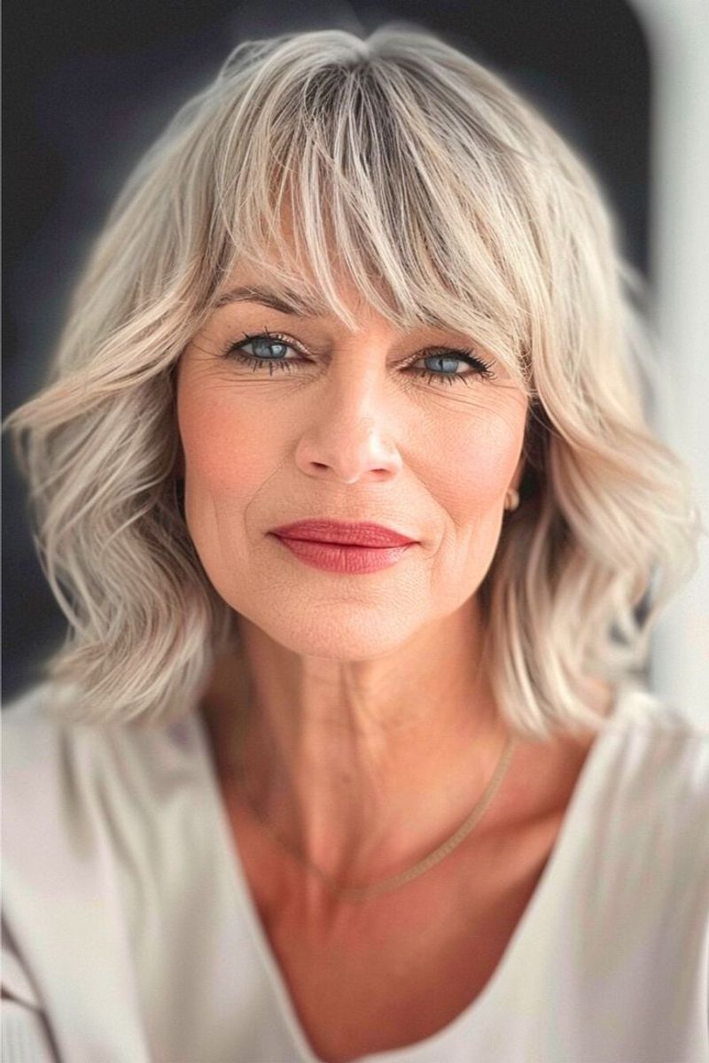 Feathered Layers with Swooping Fringe