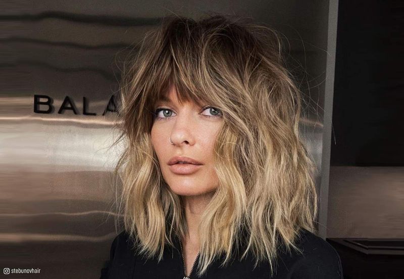 Choppy Midi Cut with Side Fringe
