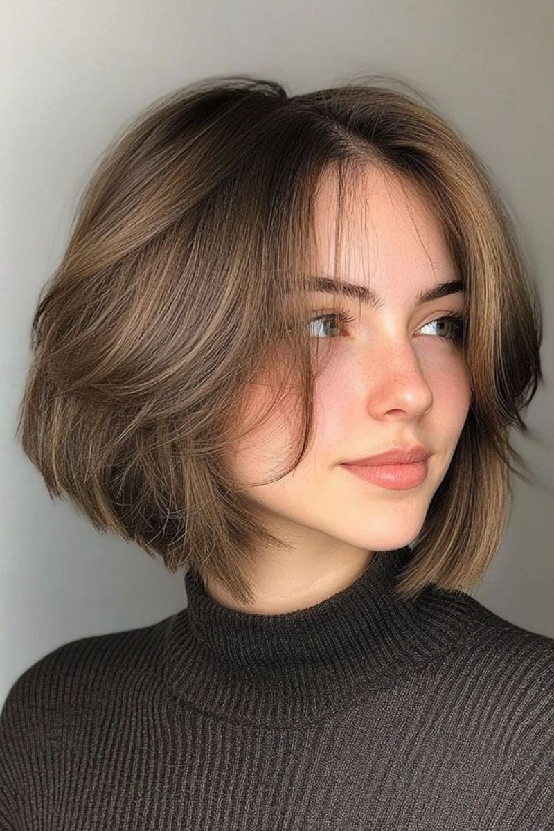 Relaxed Bob with Subtle Highlights