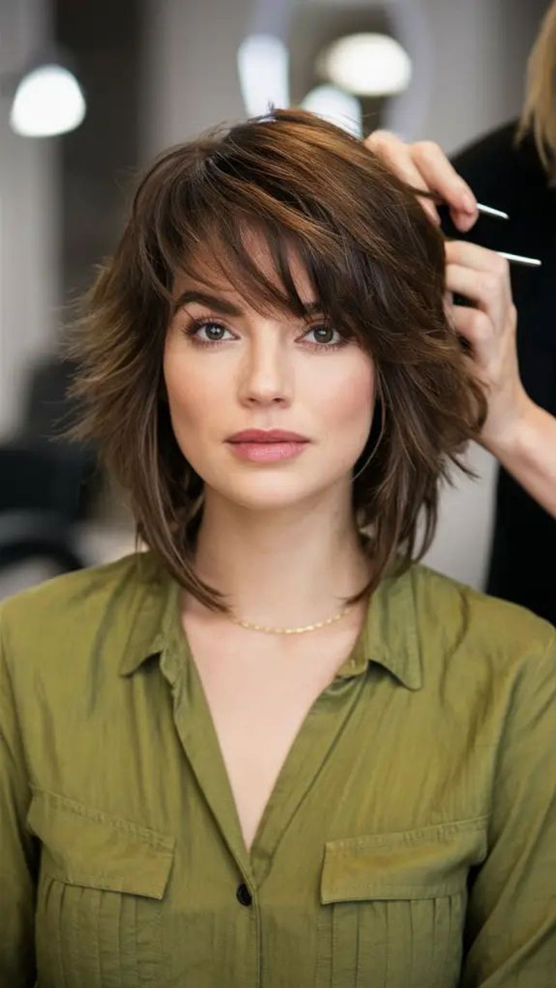 Shaggy Midi with Curtain Fringe