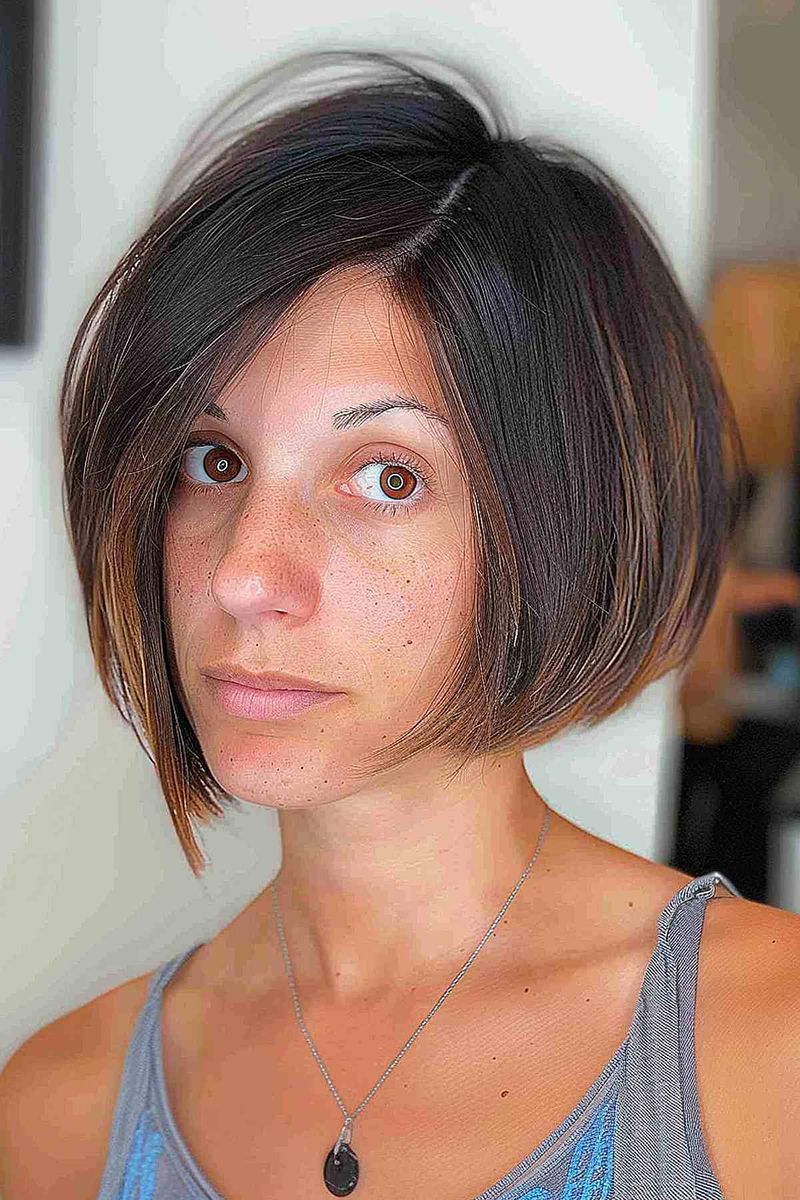 Chin-Length Bouncy Stack