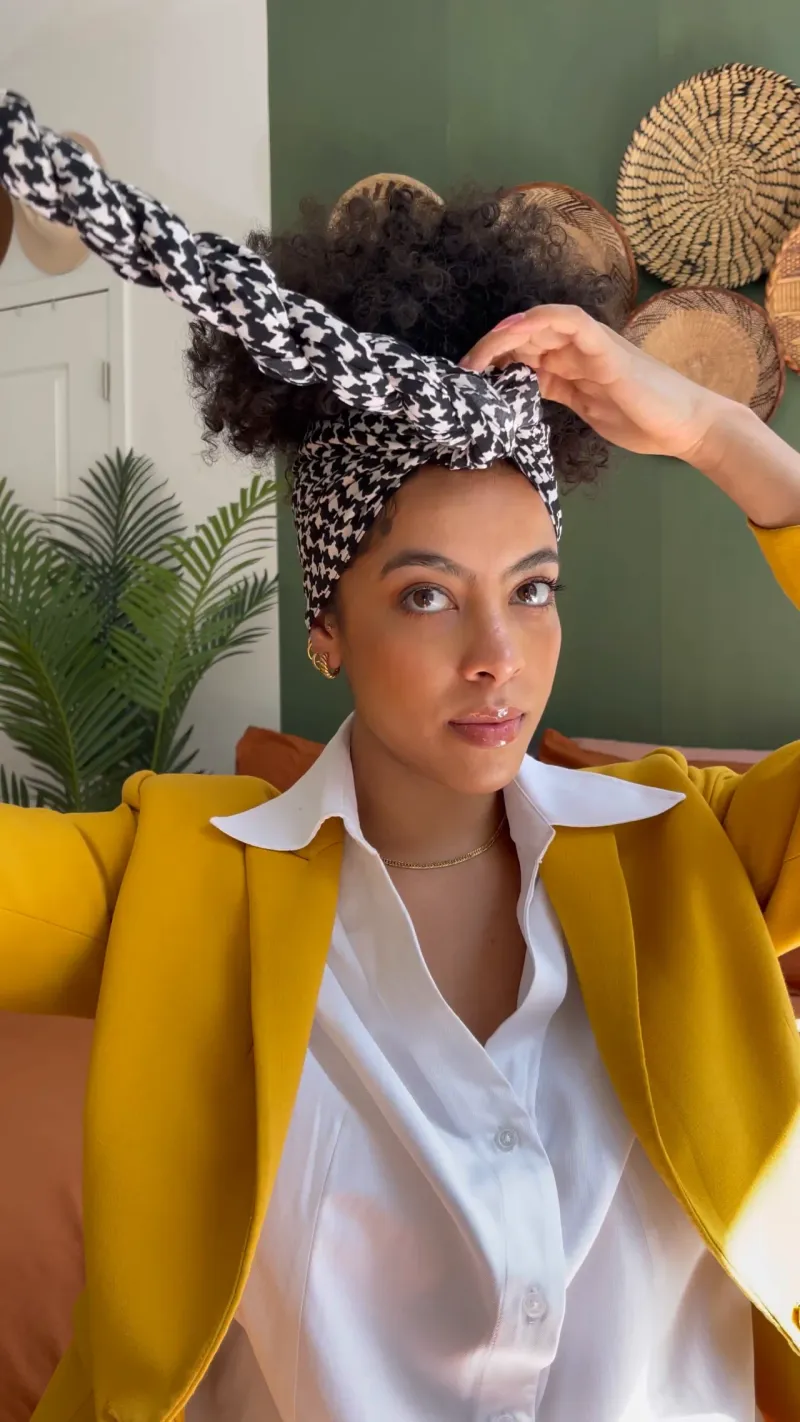 Headwrap with Puff