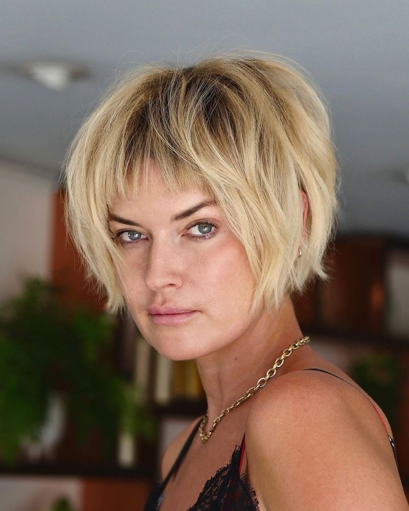 Choppy Crop With Micro-Fringe