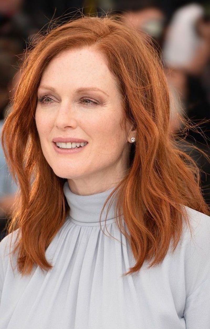Julianne Moore's Rich Auburn Waves