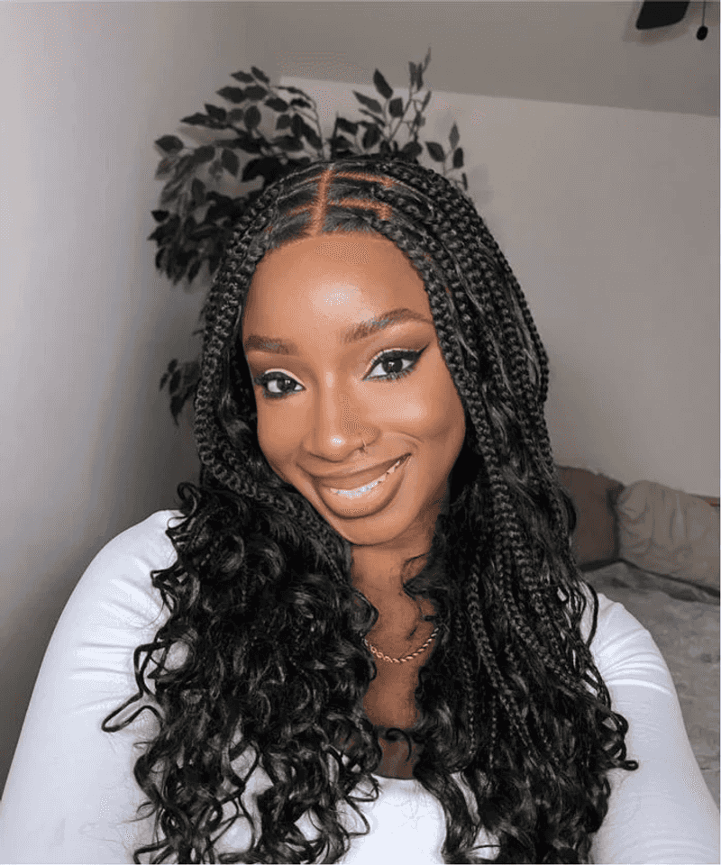 Mini-Braid Accents with Beach Wave Curls