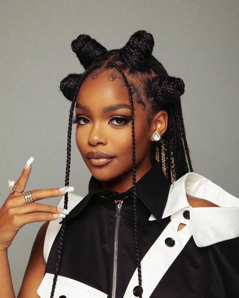 Braided Bantu Knots