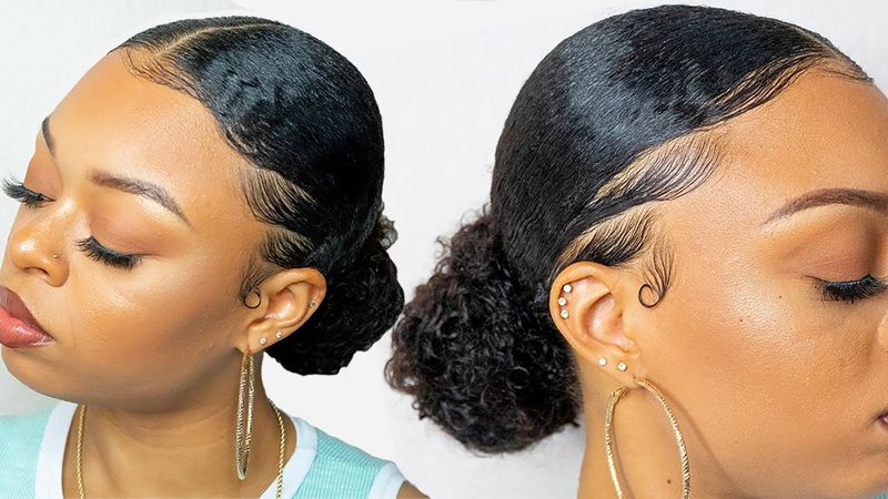 Uno chignon basso elegante