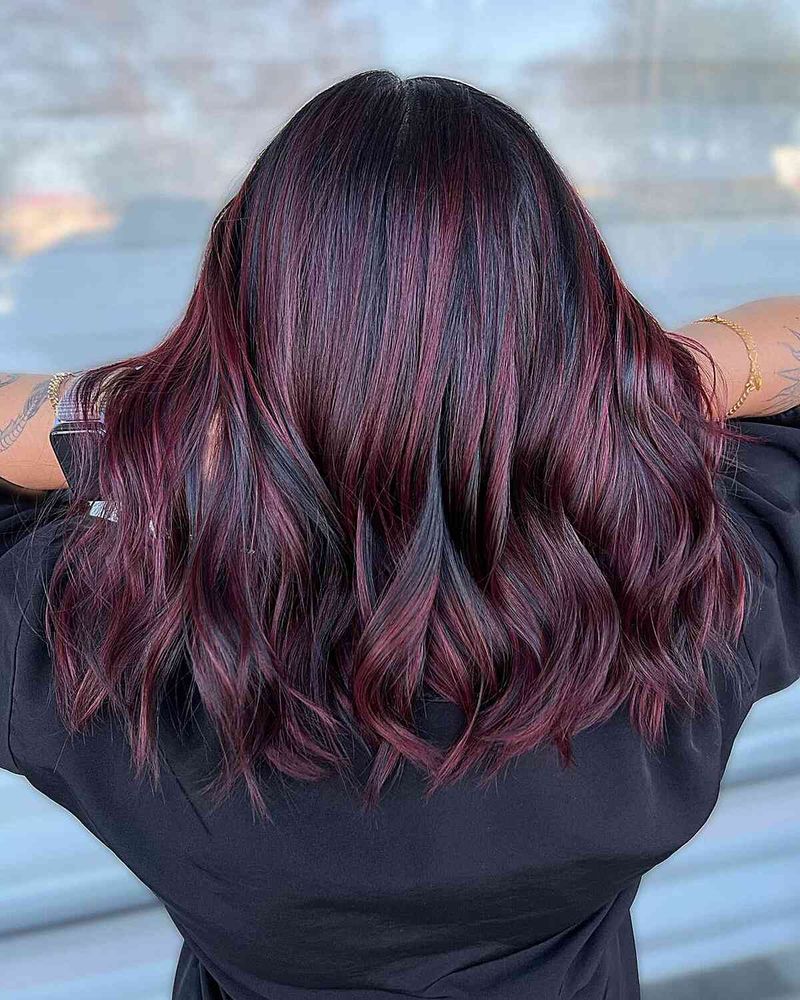Burgundy Lowlights
