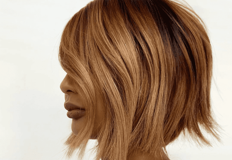 Golden Bob with Lowlights