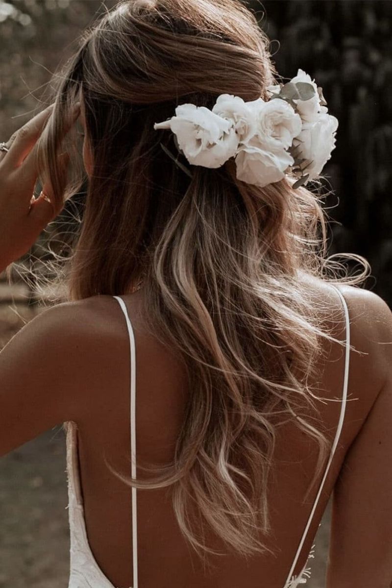 Glass Hair Half-Up Style