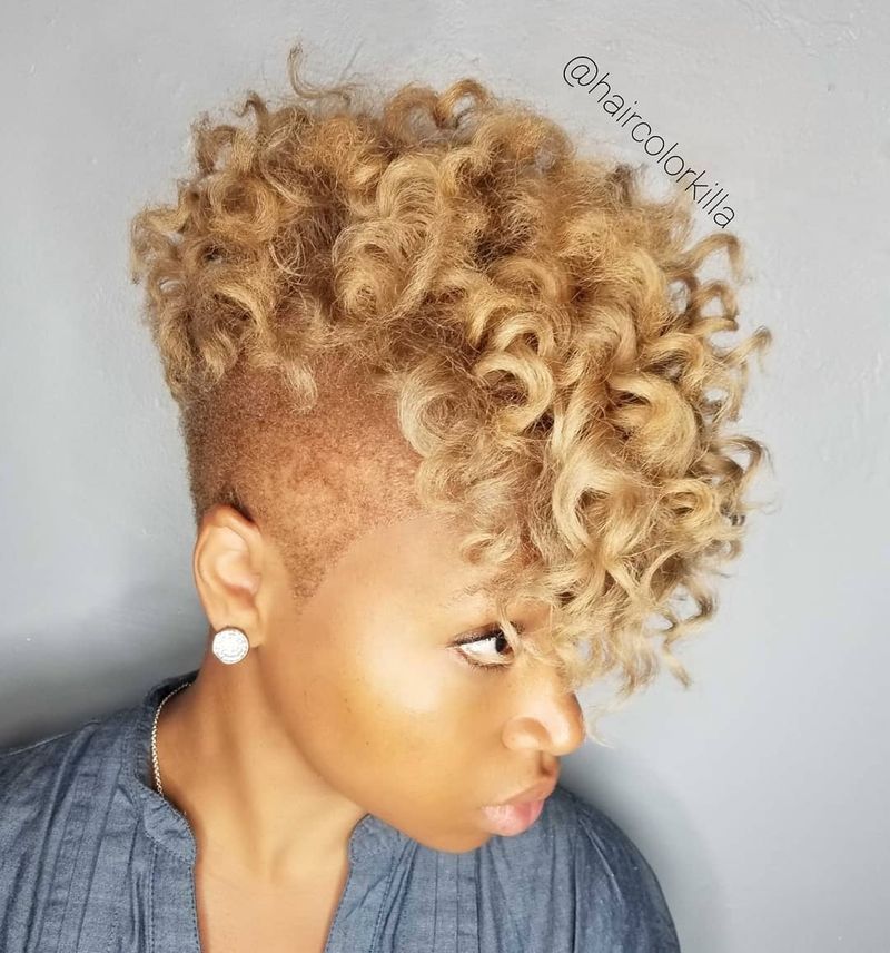 Golden-Tipped Faux Hawk