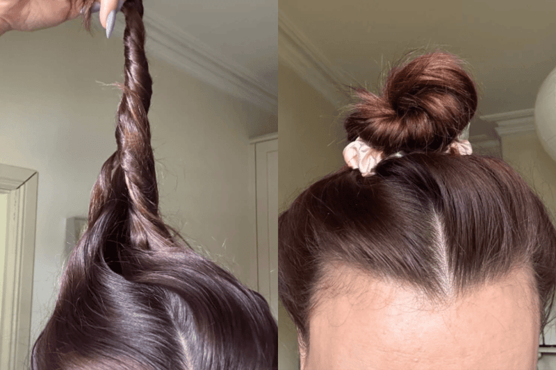 Sleep With Your Hair In A Twisted Bun