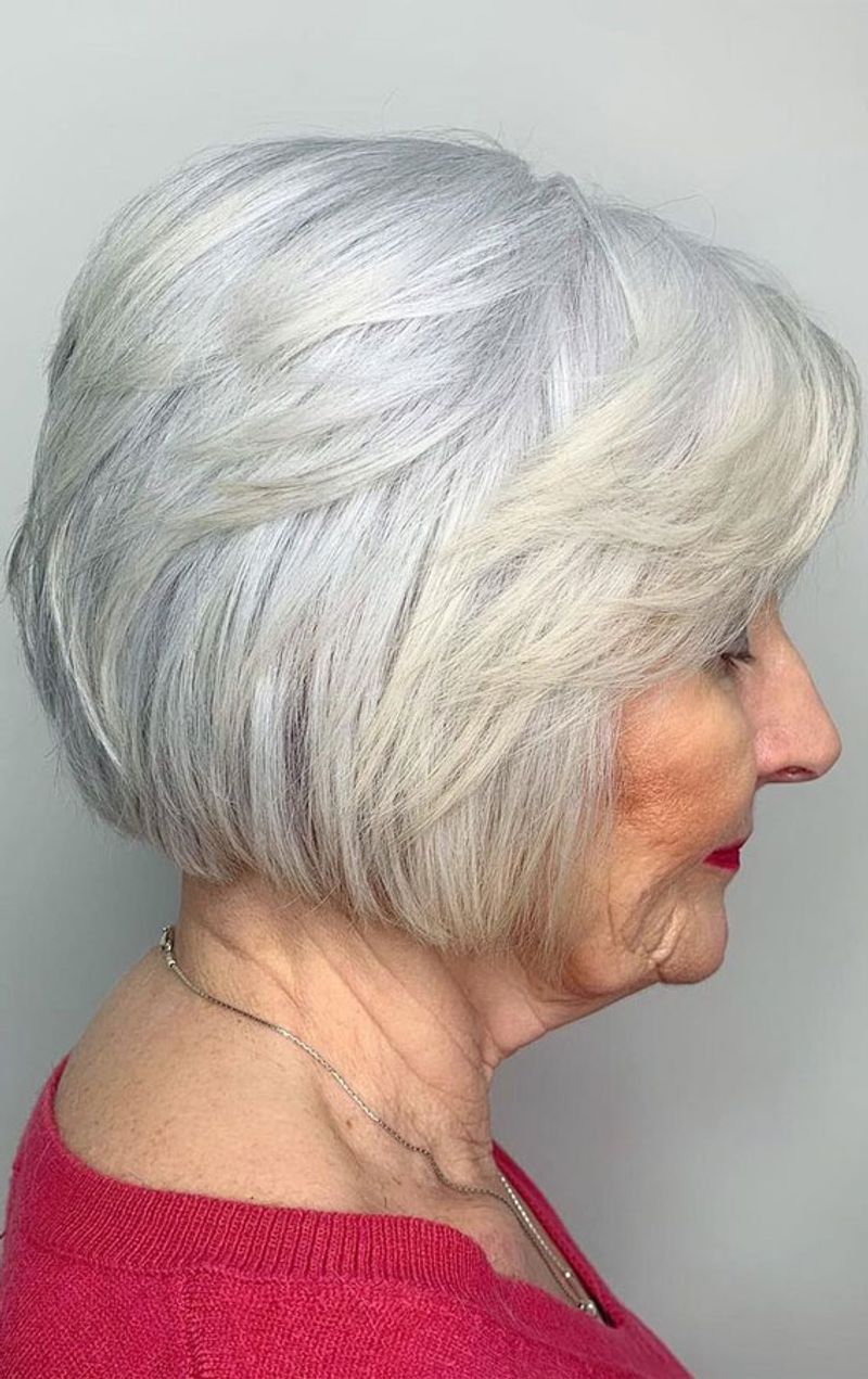 Soft, Layered Bob with Movement
