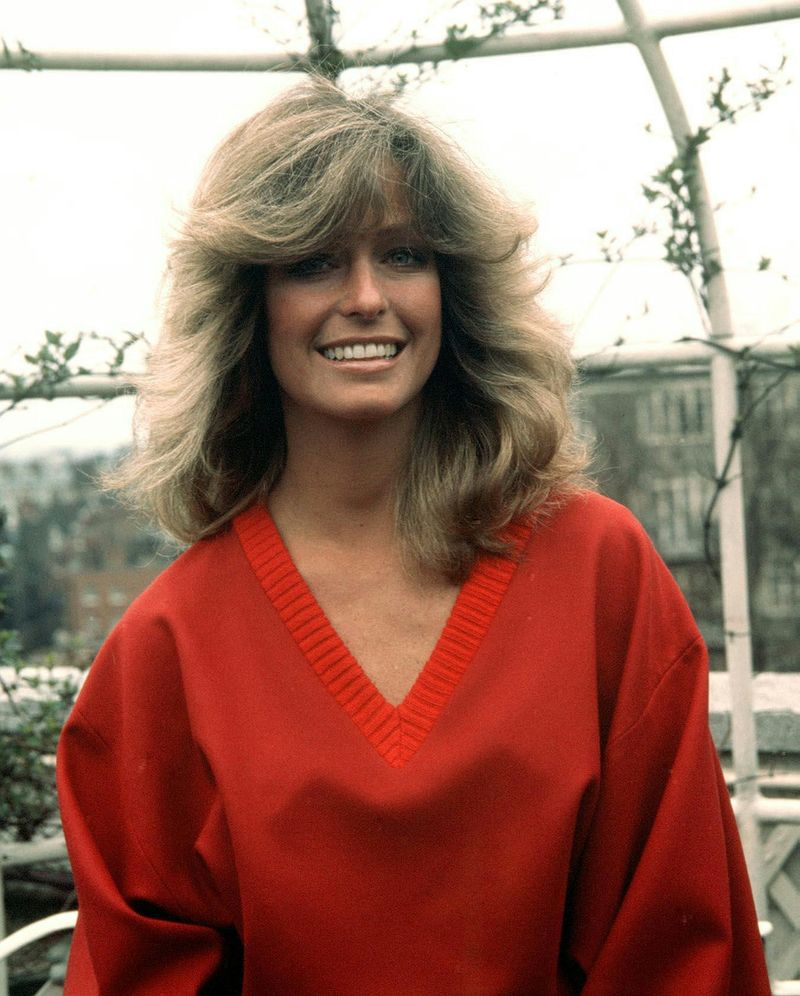 Farrah Fawcett's Feathered Mane