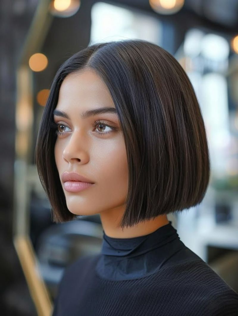 Classic Straight Jawline Bob