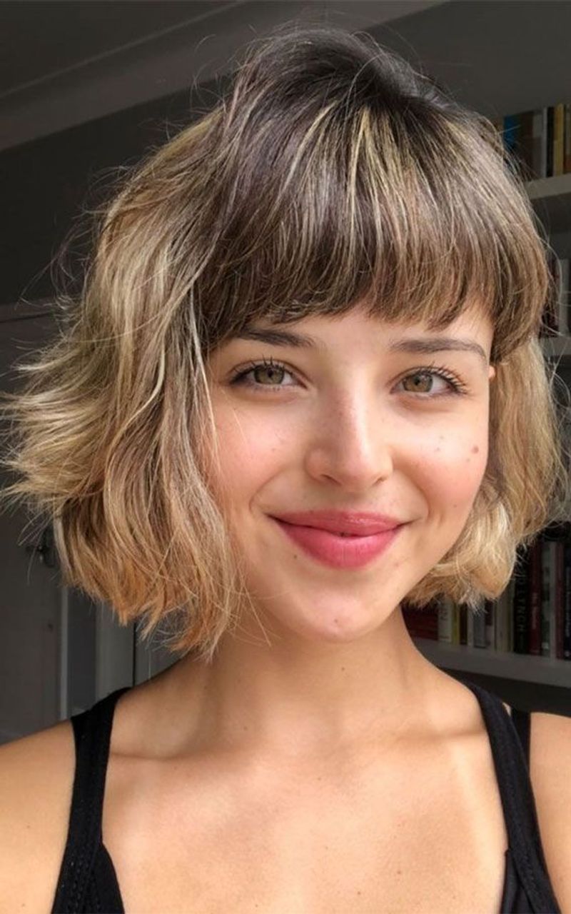 Jawline Bob with Balayage