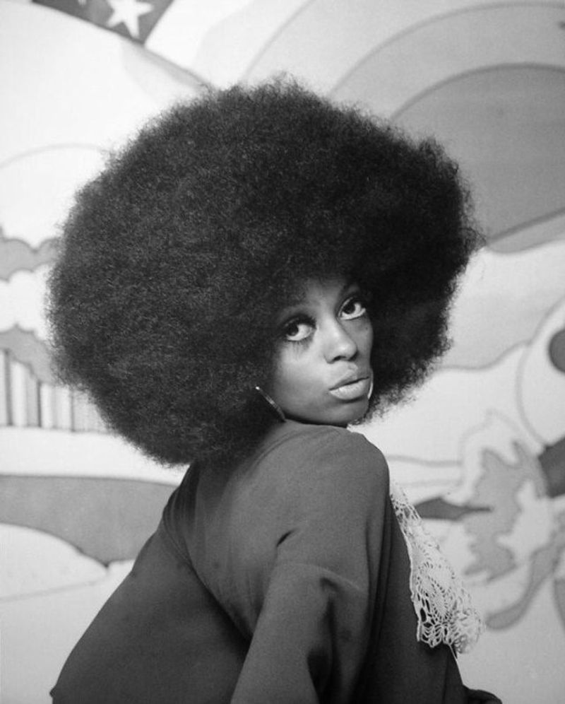 Diana Ross's Voluminous Afro