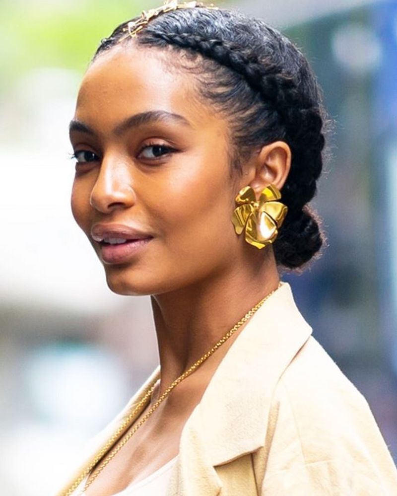 Braided Headband with Bun