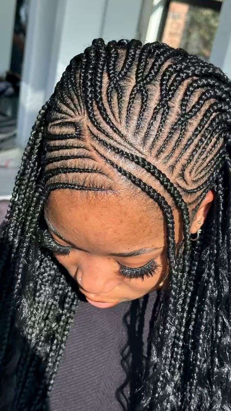 Feed-In Braids With Curved Parts