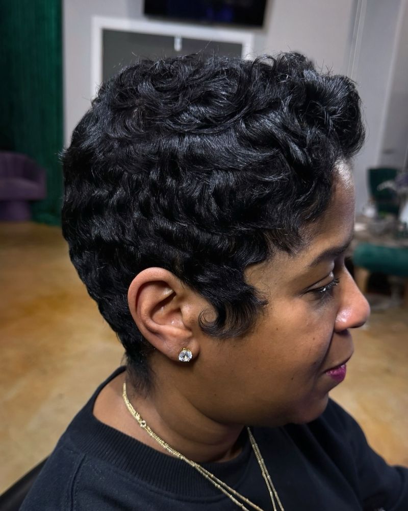 Pixie Cut with Textured Crown