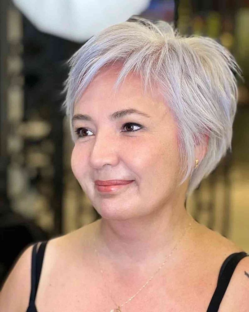 Pixie Cut with Textured Crown