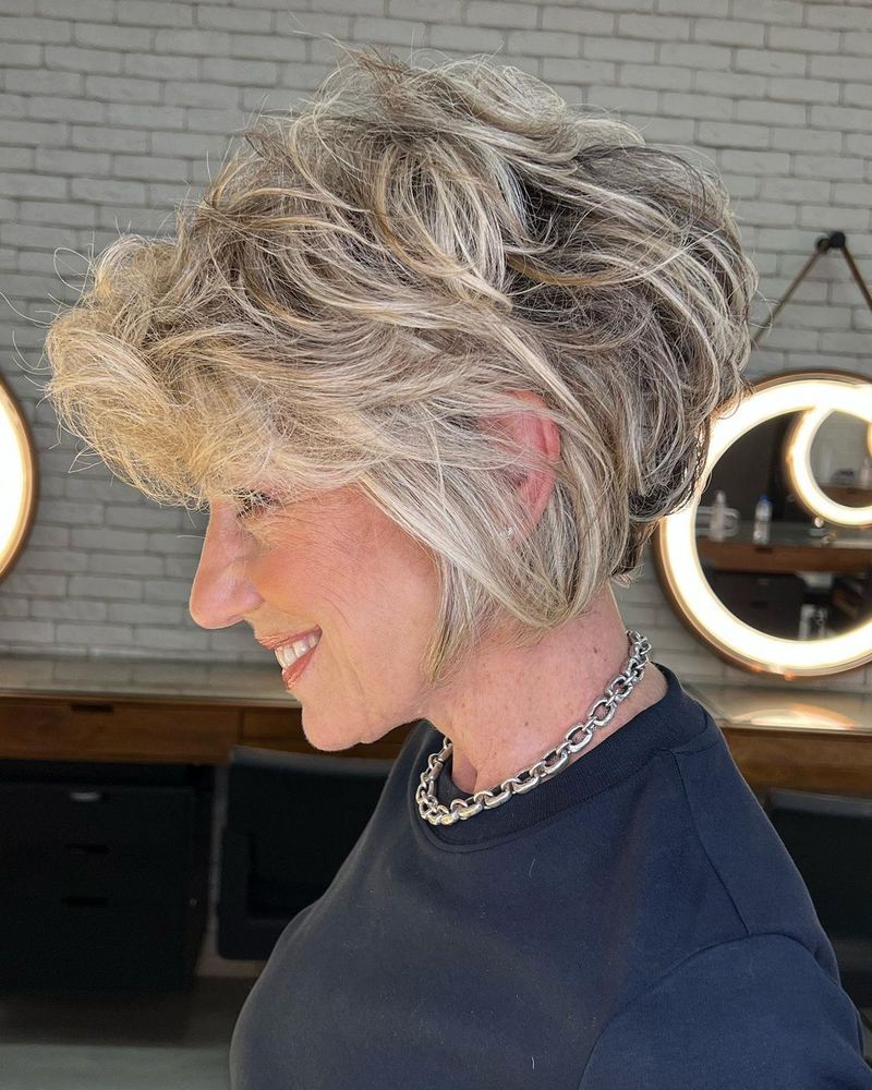 Pixie Cut with Textured Crown