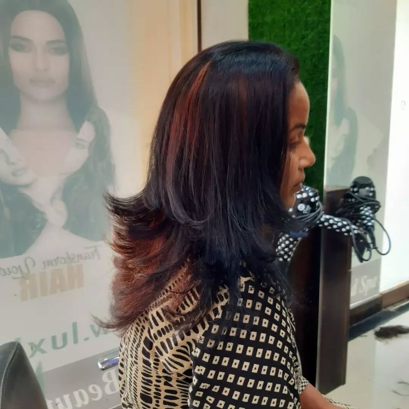 Feathered Shoulder-Length Cut