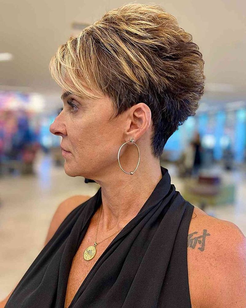 Corte Pixie com textura