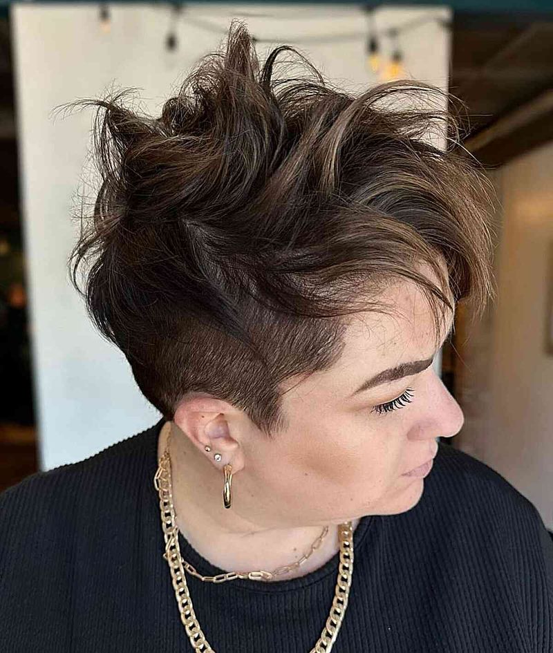 Pixie Cut with Longer Top