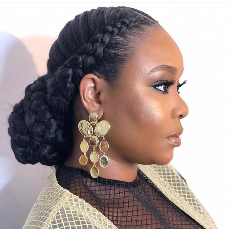 Braided Crown with Twisted Bun
