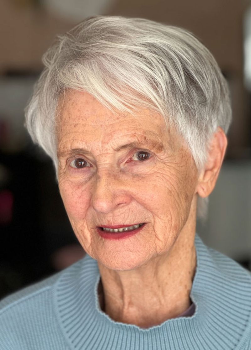 Textured Crop with Side-Swept Length