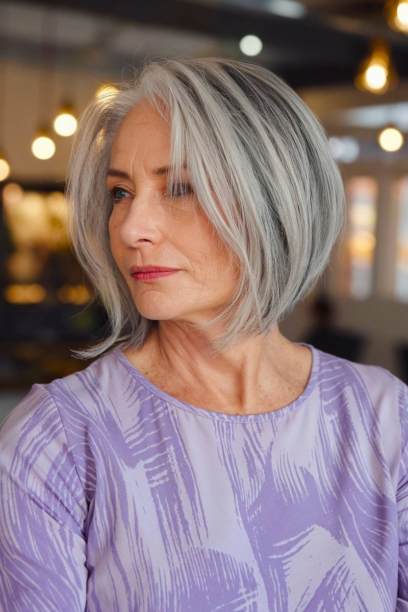 Dramatic A-Line Bob with Layers