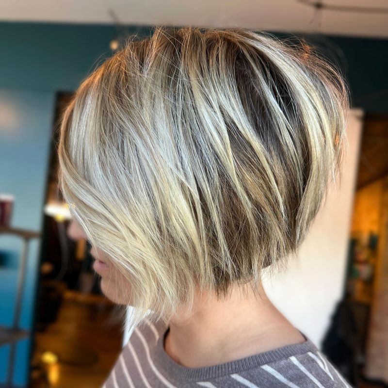 Blunt Bob with Interior Layers