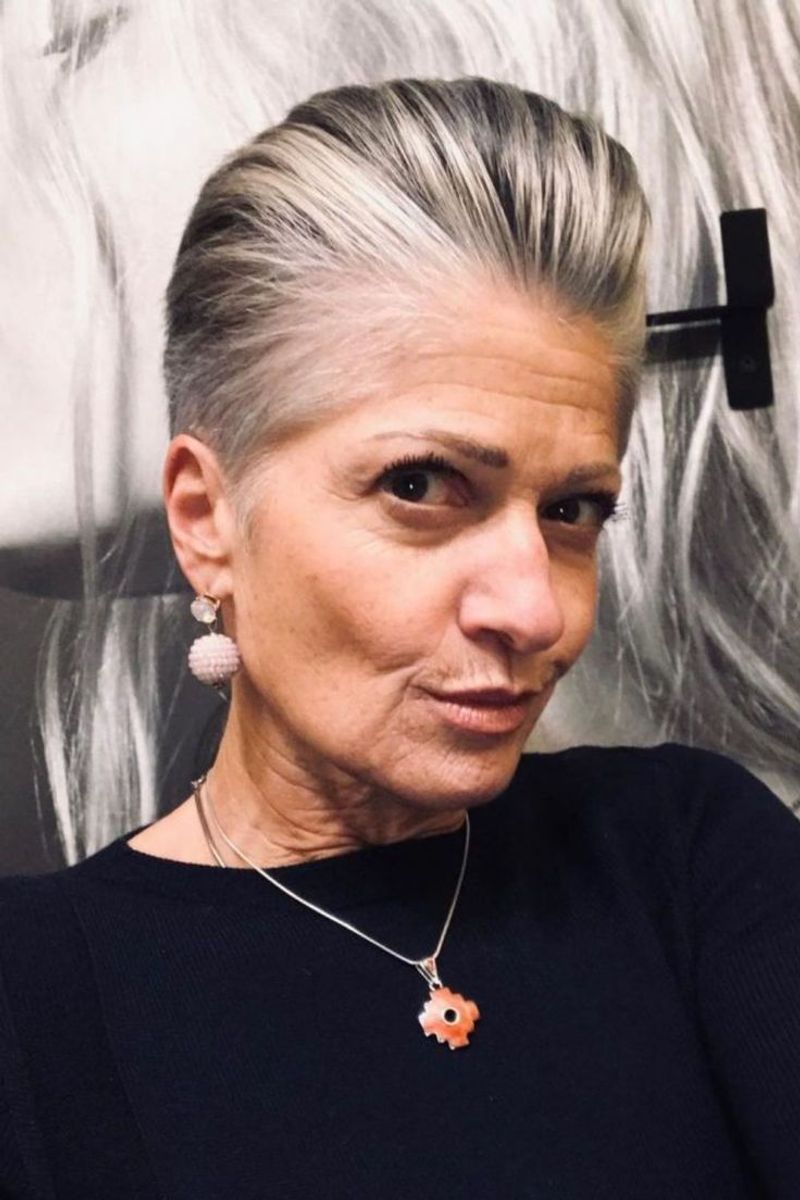 Brushed-Back Pixie