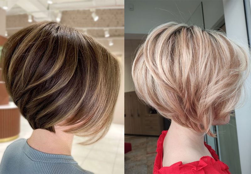 Chin-Length Stacked Bob