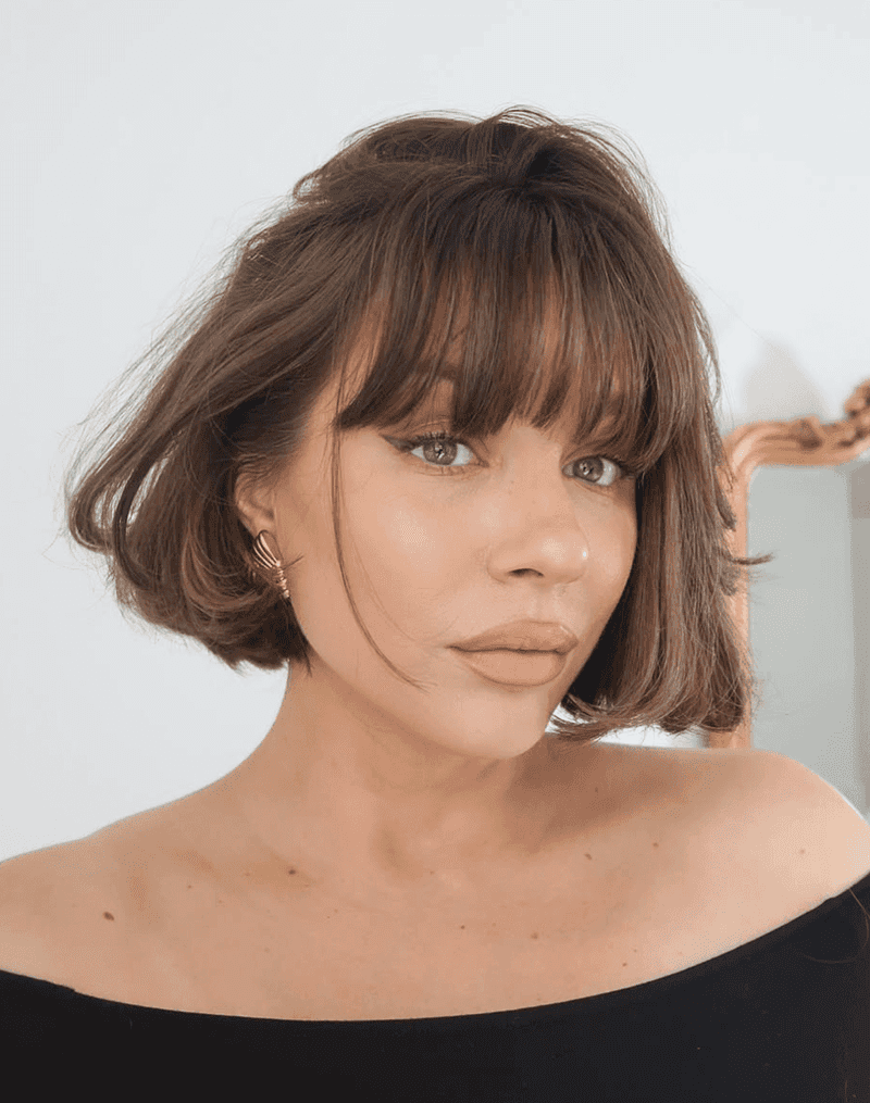 French Girl Jawline Bob