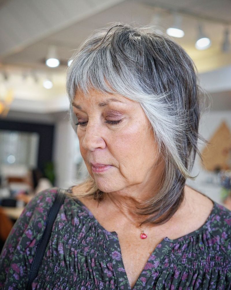 Textured Shag with Curtain Fringe