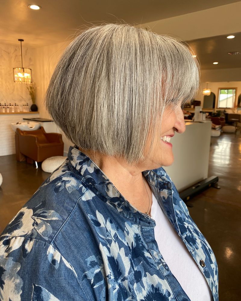 Soft Wispy Bangs with Bob